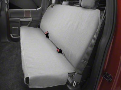 Weathertech Second Row Seat Protector; Gray (99-25 Silverado 1500 Extended/Double Cab)