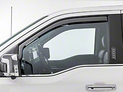 Weathertech Side Window Deflectors; Front; Matte Black (14-18 Silverado 1500)