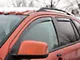 Weathertech Side Window Deflectors; Front and Rear; Dark Smoke (19-24 Silverado 1500 Crew Cab)