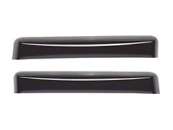 Weathertech Side Window Deflectors; Rear; Dark Smoke (14-18 Silverado 1500 Crew Cab)