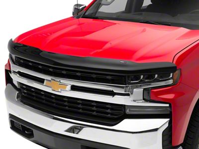 Weathertech Stone and Bug Deflector; Dark Smoke (19-24 Silverado 1500, Excluding Trail Boss & ZR2)