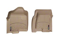 Weathertech DigitalFit Front Floor Liners; Tan (01-06 Silverado 2500 HD, Extended Cab, Crew Cab)