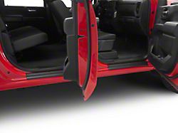 Weathertech Door SillProtector; Black (20-26 Silverado 2500 HD Crew Cab)