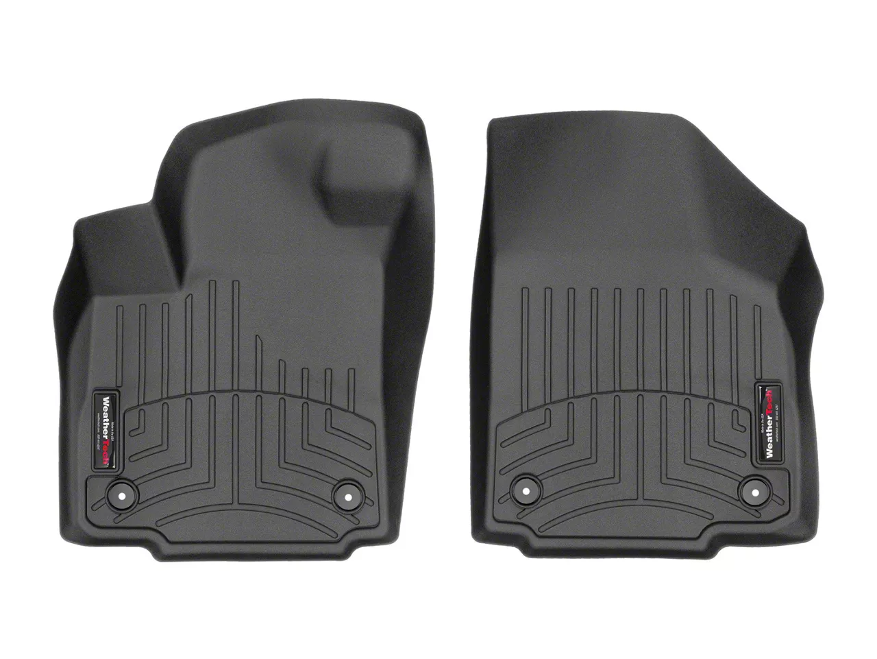 Weathertech Silverado 2500 DigitalFit Front Floor Liners; Black 4414361