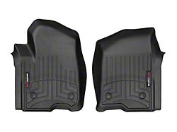 Weathertech DigitalFit Front Floor Liners for Vinyl Floors; Black (20-26 Silverado 2500 HD Double Cab, Crew Cab)