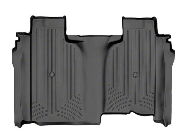 Weathertech DigitalFit Rear Floor Liner; Black (20-24 Silverado 2500 HD Crew Cab w/ Front Bucket Seats & w/o Rear Underseat Storage)