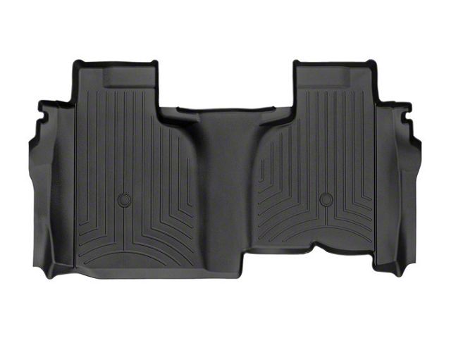 Weathertech DigitalFit Rear Floor Liner for Vinyl Floors; Black (20-24 Silverado 2500 HD Double Cab w/ Front Bench Seat)