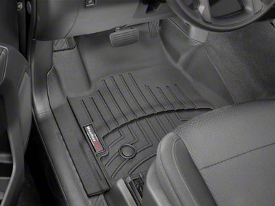 Weathertech DigitalFit Front Floor Liners; Black (20-25 Silverado 2500 HD Regular Cab w/ Bench Seat)