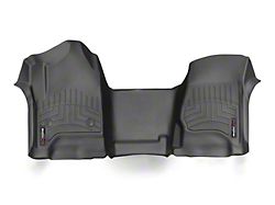 Weathertech DigitalFit Front Over the Hump Floor Liner; Black (15-19 Silverado 2500 HD Double Cab, Crew Cab)