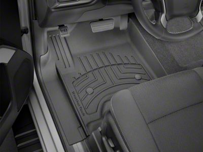 Weathertech Front Floor Liner HP; Black (15-19 Silverado 2500 HD Crew Cab)