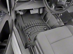 Weathertech DigitalFit Front Floor Liners for Vinyl Floors; Black (15-19 Silverado 2500 HD Double Cab, Crew Cab)