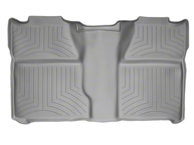 Weathertech DigitalFit Rear Floor Liner; Gray (07-14 Silverado 2500 HD Crew Cab)