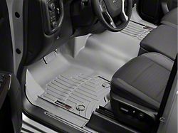 Weathertech DigitalFit Front Over the Hump Floor Liner; Gray (20-26 Silverado 2500 HD Double Cab, Crew Cab)