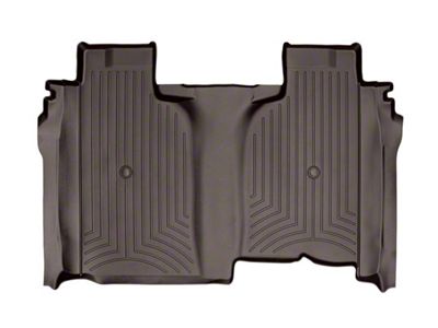 Weathertech DigitalFit Rear Floor Liner; Cocoa (20-25 Silverado 2500 HD Crew Cab w/ Front Bucket Seats & w/o Rear Underseat Storage)