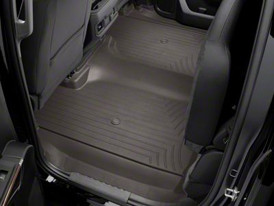 Weathertech DigitalFit Rear Floor Liner; Cocoa (20-25 Silverado 2500 HD Crew Cab w/ Front Bench Seat)