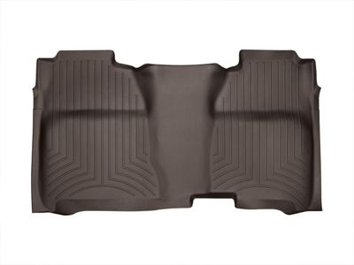 Weathertech DigitalFit Rear Floor Liner with Underseat Coverage; Cocoa (15-19 Silverado 2500 HD Crew Cab)