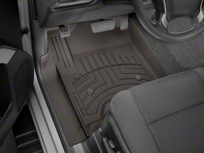 Weathertech Front Floor Liner HP; Cocoa (15-19 Silverado 2500 HD Crew Cab)