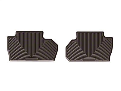 Weathertech All-Weather Rear Rubber Floor Mats; Cocoa (15-19 Silverado 2500 HD Double Cab)