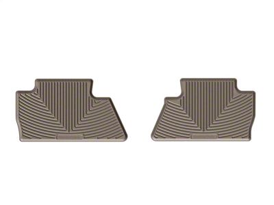 Weathertech All-Weather Rear Rubber Floor Mats; Tan (15-19 Silverado 2500 HD Crew Cab)