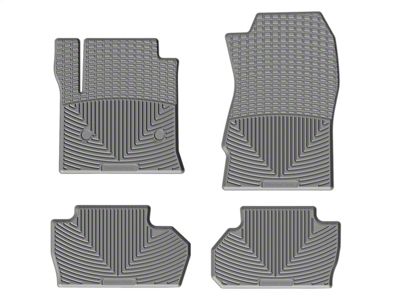 Weathertech All-Weather Front and Rear Rubber Floor Mats; Gray (15-19 Silverado 2500 HD Double Cab)