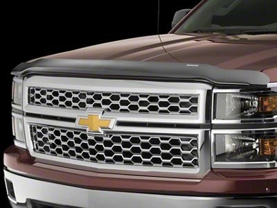 Weathertech Stone and Bug Deflector; Dark Smoke (20-24 Silverado 2500 HD)