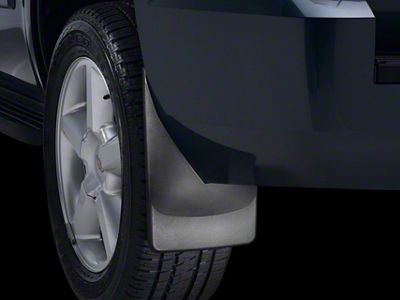 Weathertech No-Drill Mud Flaps; Front; Black (20-24 Silverado 2500 HD)