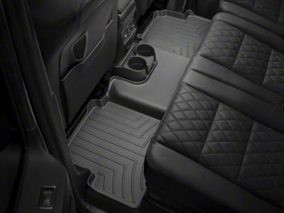 Weathertech DigitalFit Rear Floor Liner for Vinyl Floors; Black (20-25 Silverado 2500 HD Crew Cab)