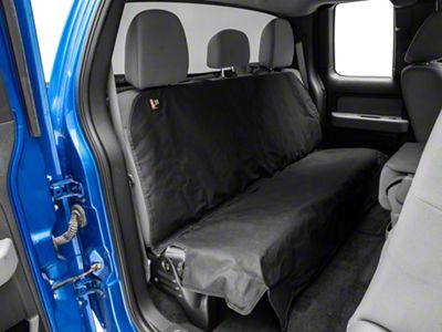 Weathertech Second Row Seat Protector; Black (07-25 Silverado 2500 HD Extended/Double Cab, Crew Cab)