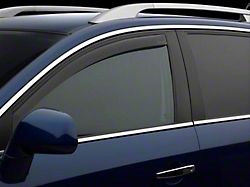 Weathertech Side Window Deflectors; Front; Dark Smoke (20-26 Silverado 2500 HD Double Cab, Crew Cab)