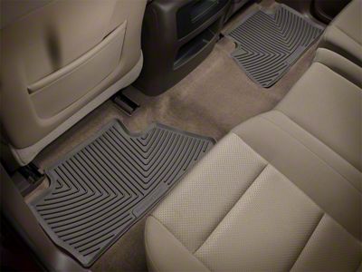 Weathertech All-Weather Rear Rubber Floor Mats; Cocoa (20-24 Silverado 3500 HD)