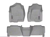 Weathertech DigitalFit Rear Floor Liner; Gray (01-06 Silverado 3500 HD Crew Cab)