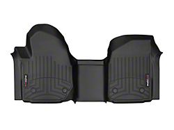 Weathertech DigitalFit Front Over the Hump Floor Liner for Vinyl Floors; Black (20-24 Silverado 3500 HD Regular Cab)
