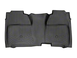Weathertech DigitalFit Rear Floor Liner for Vinyl Floors; Black (15-19 Silverado 3500 HD Crew Cab)