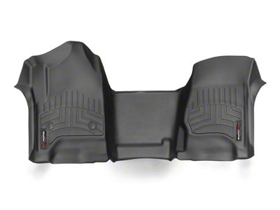 Weathertech DigitalFit Front Over the Hump Floor Liner; Black (15-19 Silverado 3500 HD Double Cab, Crew Cab)
