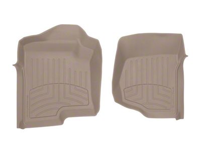 Weathertech Front Floor Liner HP; Tan (07-14 Silverado 3500 HD Extended Cab, Crew Cab)