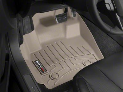 Weathertech DigitalFit Front Over the Hump Floor Liner; Tan (07-14 Silverado 3500 HD Extended Cab, Crew Cab)
