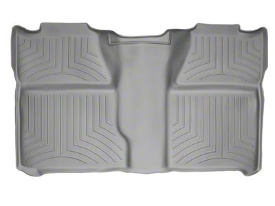 Weathertech DigitalFit Rear Floor Liner; Gray (07-14 Silverado 3500 HD Crew Cab)