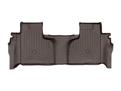 Weathertech DigitalFit Rear Floor Liner; Cocoa (20-25 Silverado 3500 HD Double Cab w/ Front Bench Seat & Rear Underseat Storage)