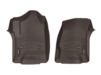 Weathertech DigitalFit Front Floor Liners; Cocoa (15-19 Silverado 3500 HD Double Cab, Crew Cab)