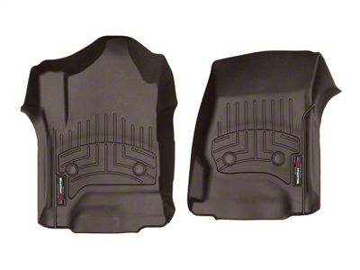 Weathertech DigitalFit Front Floor Liners; Cocoa (15-19 Silverado 3500 HD Double Cab, Crew Cab)