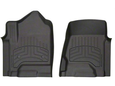 Weathertech Front Floor Liner HP; Black (15-19 Silverado 3500 HD w/o PTO Kit)