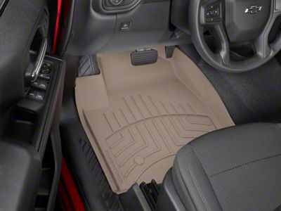 Weathertech Front Floor Liner HP; Tan (20-25 Silverado 3500 HD w/ Front Bucket Seat)