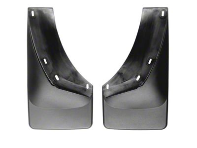 Weathertech No-Drill Mud Flaps; Front; Black (07-14 Silverado 3500 HD)