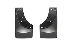 Weathertech No-Drill Mud Flaps; Front; Black (01-06 Silverado 3500 HD SRW w/ OE Fender Flares)