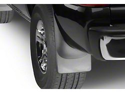 Weathertech No-Drill Mud Flaps; Front and Rear; Black (01-06 Silverado 3500 HD DRW w/o OE Fender Flares)