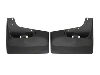 Weathertech No-Drill Mud Flaps; Rear; Black (20-25 Silverado 3500 HD DRW)