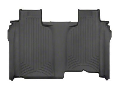 Weathertech Rear Floor Liner HP; Black (20-24 Silverado 3500 HD Crew Cab w/ Front Bench Seat & w/o Rear Underseat Storage)