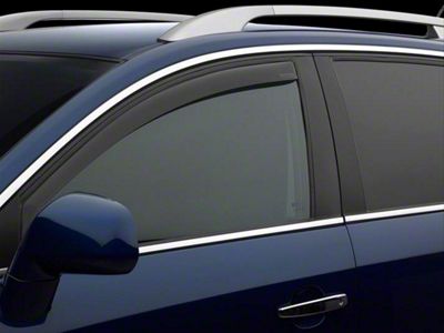 Weathertech Side Window Deflectors; Front; Dark Smoke (20-25 Silverado 3500 HD Double Cab, Crew Cab)