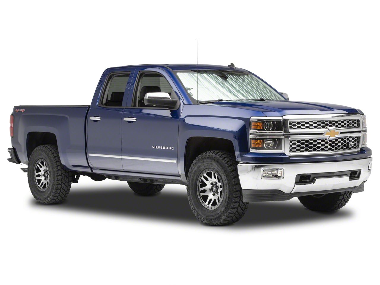 Windshield Sun Shade Umbrella For Chevy Silverado 1500 2019-2025 - Custom Fit UV Protection Sunshade