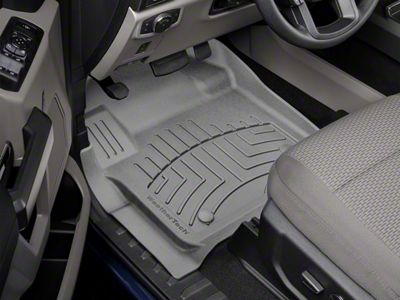 Weathertech Front Floor Liner HP; Gray (17-25 F-250 Super Duty SuperCab, SuperCrew)